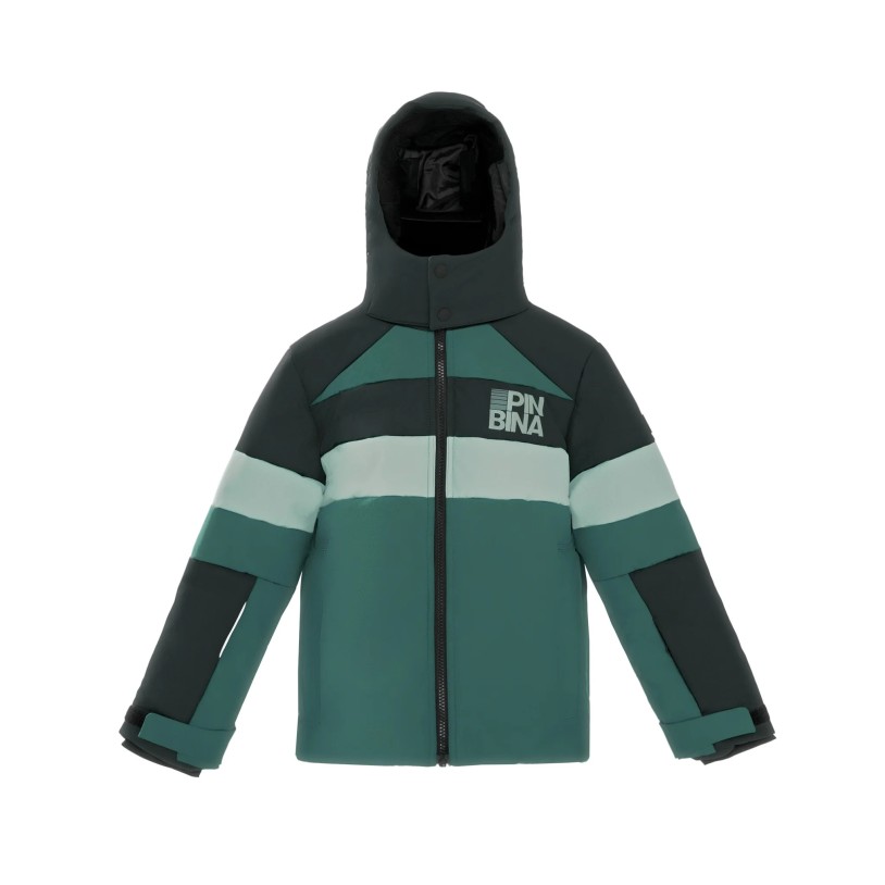 PinBina boys jacket olivegreen-black-jade