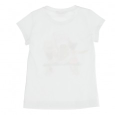 Girls white t-shirt with print