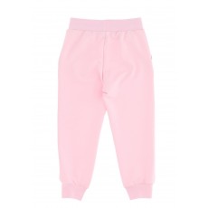 Girls pink cotton pants with roses