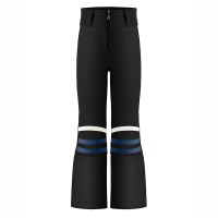 Womens softshell pants print black