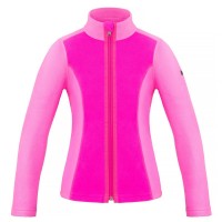 Girls micro fleece jacket multico mega pink