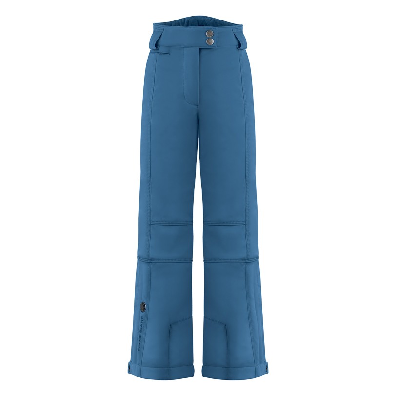 Girls stretch ski pants twilight blue Eva
