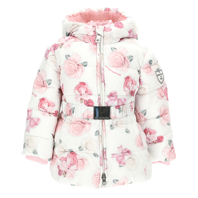 Girls coat with roses