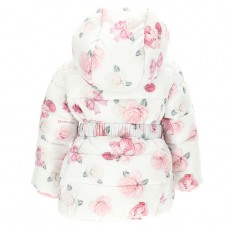 Girls coat with roses