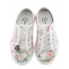 White shoes with flowers